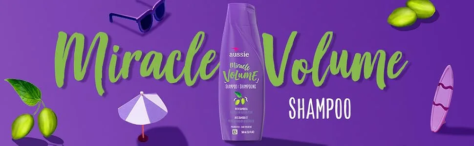 Aussie For Fine Hair Paraben-free Miracle Volume Shampoo With Plum & Bamboo (Pack of 4) - Aussie Miracle Volume Shampoo with Bamboo Australian Kakadu Plum Paraben Free
