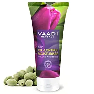 Vaadi Herbals Tulip Oil Control Moisturizer Cream For Face With Green Almonds Extract 12.2 Oz (Pack Of 6 X 60 Ml) - product information 1