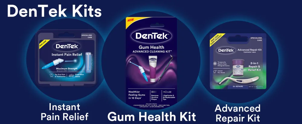DenTek Easy Brush Interdental Cleaners | Brushes Between Teeth | Standard | Mint Flavor | 10 Count (Pack of 6) - kits