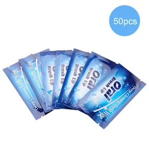 Teeth Wipe Cloth 50Pcs Wipes Clean Teeth Wipe Cloth Tooth Cleansing Tool for Oral Deep Cleaning - product information 3