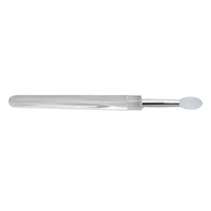 15pcs Silicone Lip Brush Transparent Handle Dustproof Lid Reusable Lipstick Applicator Gentle Application Lip Mask White - 1410230120011-3