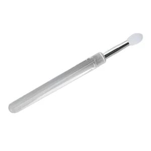 15pcs Silicone Lip Brush Transparent Handle Dustproof Lid Reusable Lipstick Applicator Gentle Application Lip Mask White - product information 6