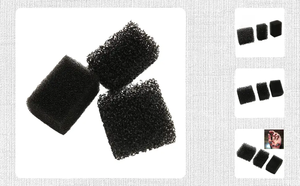 Stipple Sponges 3Pcs Assorted Textures Soft Widely Used Halloween Makeup Sponges for Cosplay Stage Party - 1218230046011-1