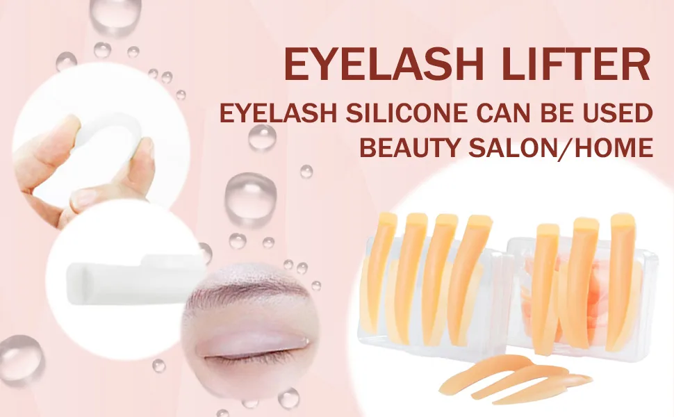 Silicone Curler Pad 10Pcs/5sizes for Lash Perm Kit Reusable Lower Lash Isolation Pads For Tint Perm Eyelashes (Yellow) - Lash pad