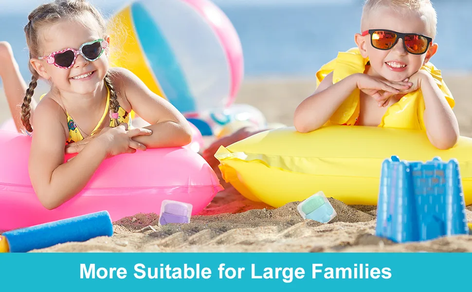 WALLFID 4PCS Sunscreen Applicator for Kids Sunscreen Brush with Protective Case Sun Lotion Applicator with Protective Caps Perfect for Sun Cream Application - product information 3