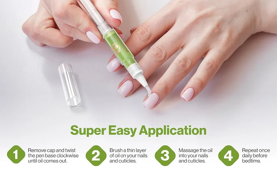 4-Pack Liquid Cuticle Protector Pen Nails Art Accessories Nail Strengthener Nail Polish Gel Base Cuticle Moisturizer CZN-0201 - cuticle oil
