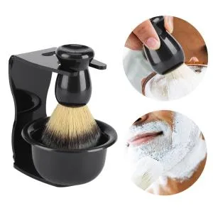 sowinkel 3 PCS Professional Men Shaving Brush Set with Stand Holder and Bowl - Complete Grooming Kit for Men - Premium Quality Bristles - for Customized Shaving Experience - product information 4