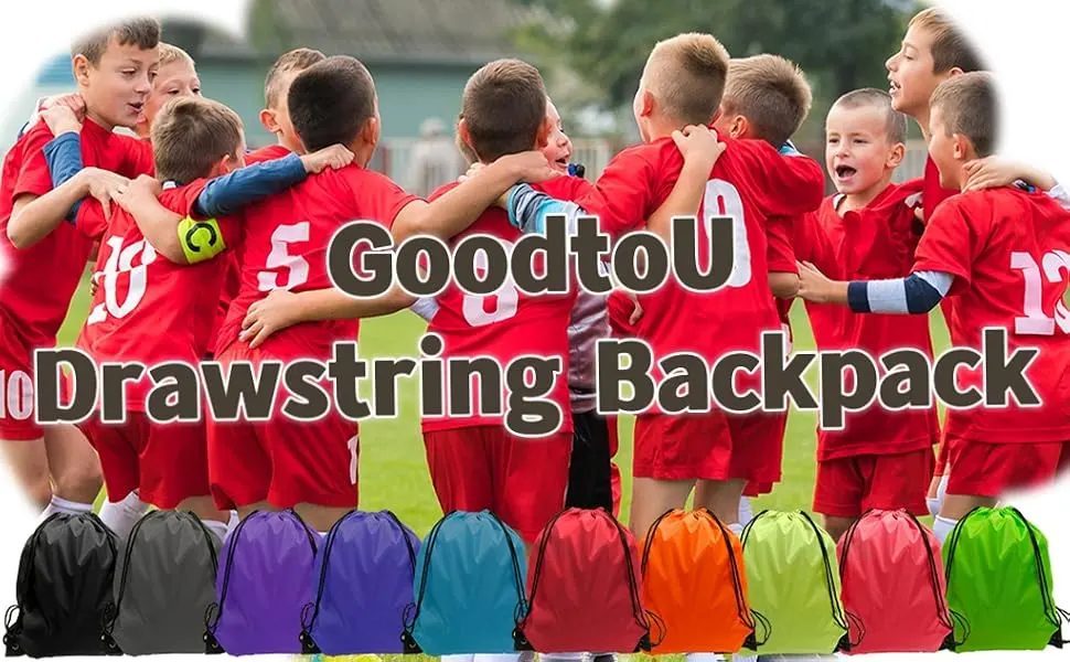 Drawstring Backpack 40 Pcs Cinch Bags Drawstring Bags Bulk Nylon Draw String Sport Bag 10 Colors 10 Colors 40 - drawstring backpack bulk