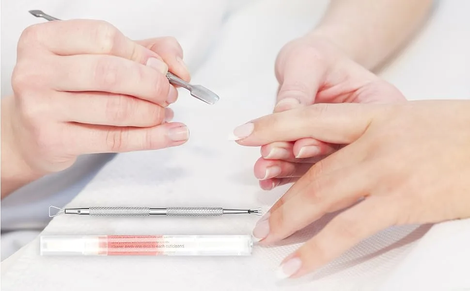 Gel Remover for Nails 2 Pack Nail Polish Remover with Cuticle Oil Pen And Nail Buffer & Cuticle Pusher Manicure Tools 3-5 Minutes Professional Quick Remove Polish No Soaking or Wrapping - nail file and buffer set