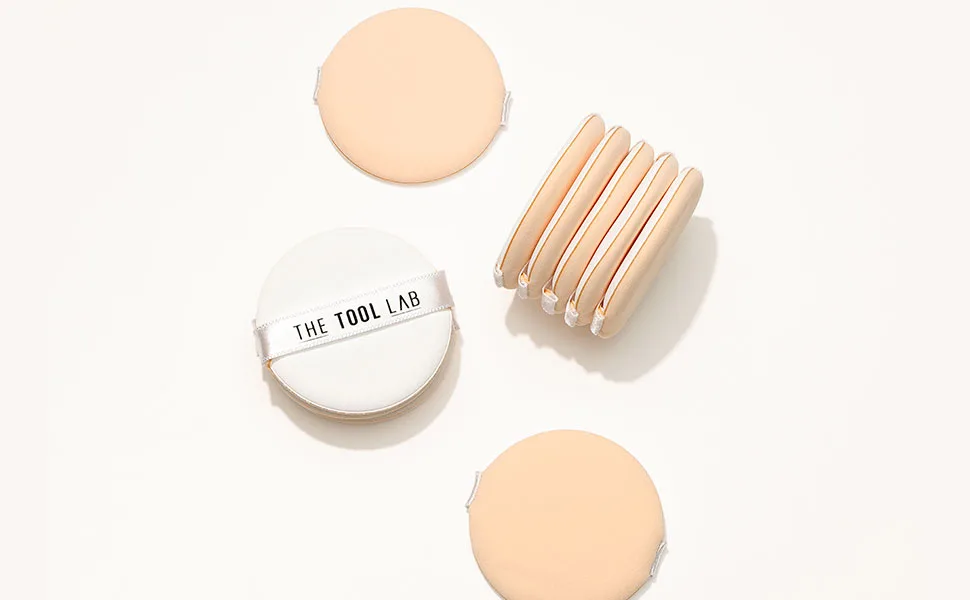 THE TOOL LAB 1035 Cushion Puff Duo (2ea) - Makeup Puff Air Cushion Puff (2pcs/set) Korean Cosmetics - 1039