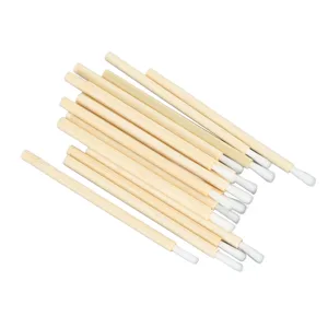 100pcs Disposable Bamboo Handle Lip Brush Portable Lip Brush Applicator Makeup Tool Lip Gloss Wand Eyelash Extension Lipstick Applicator for Kitchen Appliance - 1410240016011-3