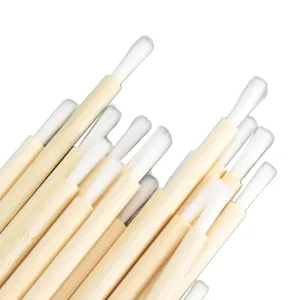 100pcs Disposable Bamboo Handle Lip Brush Portable Lip Brush Applicator Makeup Tool Lip Gloss Wand Eyelash Extension Lipstick Applicator for Kitchen Appliance - 1410240016011-3