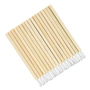 100pcs Disposable Bamboo Handle Lip Brush Portable Lip Brush Applicator Makeup Tool Lip Gloss Wand Eyelash Extension Lipstick Applicator for Kitchen Appliance - product information 3