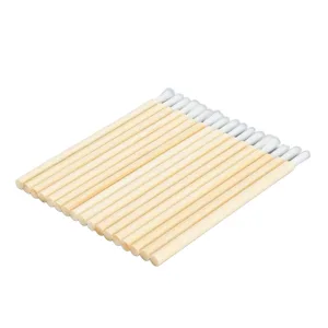 100pcs Disposable Bamboo Handle Lip Brush Portable Lip Brush Applicator Makeup Tool Lip Gloss Wand Eyelash Extension Lipstick Applicator for Kitchen Appliance - product information 6