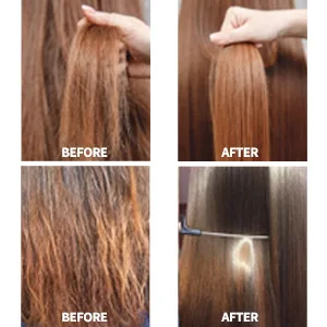 Silk Salon Miracle Balm_Non Wash Dry Essence Hair Pack_Korea Beauty - before after