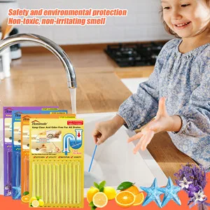 Drain Sticks Drain Stix Drainstix Drain Cleaner and Deodorizer Sticks for Dains As Seen On TV, Drain Cleaner Sticks for Clogs Remover Eliminating Smelly Odor Sink Disposable Drain Stix As Seen On TV - product information 3