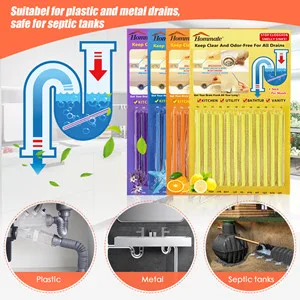 Drain Sticks Drain Stix Drainstix Drain Cleaner and Deodorizer Sticks for Dains As Seen On TV, Drain Cleaner Sticks for Clogs Remover Eliminating Smelly Odor Sink Disposable Drain Stix As Seen On TV - product information 6