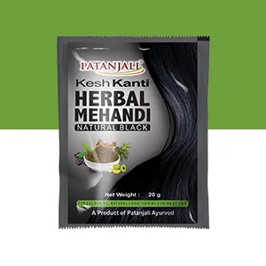 Patanjali Kesh Kanti Herbal Mehandi Natural Black - Pack Of 6 - Mehandi