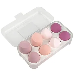 WANBY Makeup Sponges Blender Sponges Set Latex Free Makeup Blenders for Foundation Concealer Liquid Cream and Powder (8Pcs) - Makeup Sponges