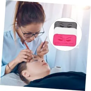 Tools 3pcs eyelash tool tools forehead pads for eyelash extension eyelash extension forehead bands lash extension forehead supports Pad towel extension pad set fabric rectangle - product information 2