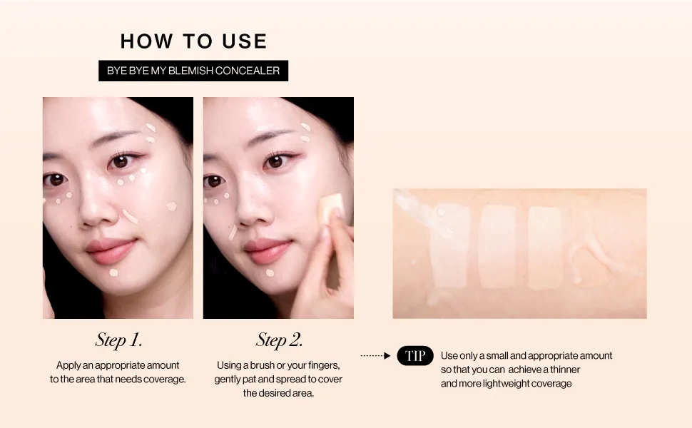  Unleashia Bye Bye My Blemish Concealer (2.0 Wheat) 0.09 Ounce (Pack of 1) 2.0 Wheat - how o use