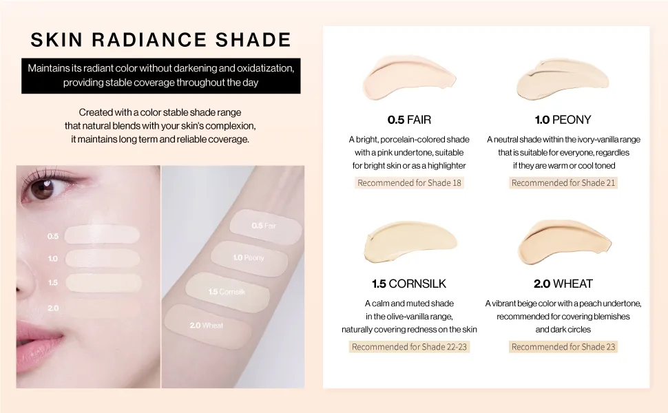  Unleashia Bye Bye My Blemish Concealer (2.0 Wheat) 0.09 Ounce (Pack of 1) 2.0 Wheat - shades