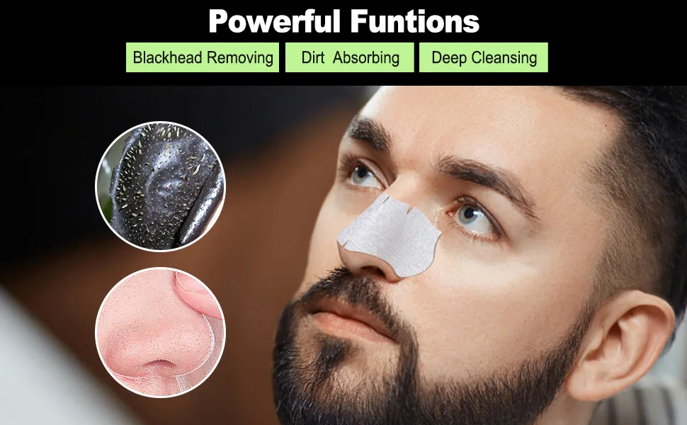 JVR Nose Strips for Blackhead Removal on Oily Skin Mighty Deep Cleansing Pore Strips for Pore Unclogging 10 Count Features Charcoal & Witch Hazel 1.11 Ounce - product information 5