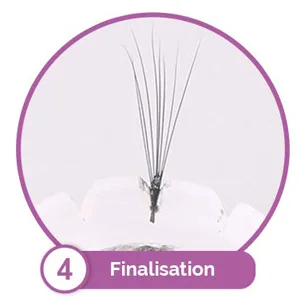 100pcs Pigment eyelash glue holder eyelash supply holder for Eyelash Grafting Quick Fan Blossom(without ring) - Step 4