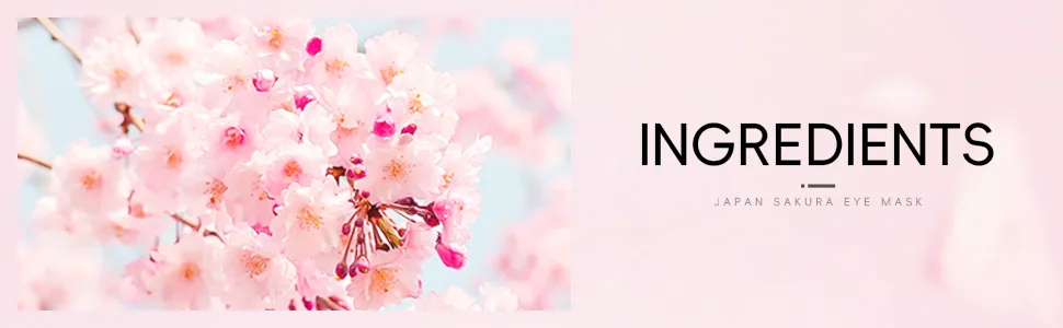 Eye Mask JAPAN SAKURA Eye Patch for Puffy Eyes Dark Circles Under Eye Bags 100pcs Nourishing Moisturizing - eye mask