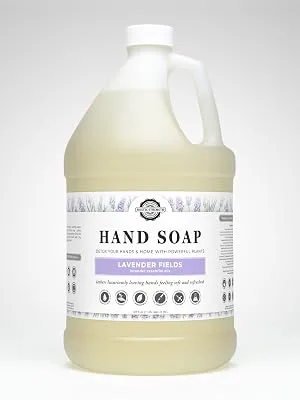 Liquid hand soap Lavender Fields 128oz refill Lavender 128 Fl Oz (Pack of 1) - Picture of Rustic Strength Hand Soap in Lavender Bulk Gallon