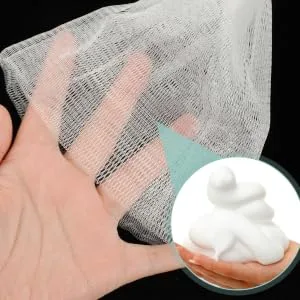 Small Mesh Bags 20pcs Double Layer Foaming Sponge Mesh s Soap Mesh Bags Vibrant Pouches Bathroom s Soap Holders s Meshes Soap Mesh Holders or Grid Small Mesh Bag - product information 1