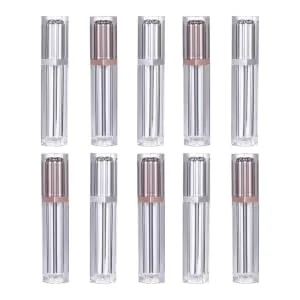 EXCEART 10Pcs Lip Lacquer Empty Lipstick Tube lipstick empty vials lip gloss bottle empty lip gloss tubes frosted lipstick Refillable lip balm bottles plastic multicolor lip gloss stick - product information 1