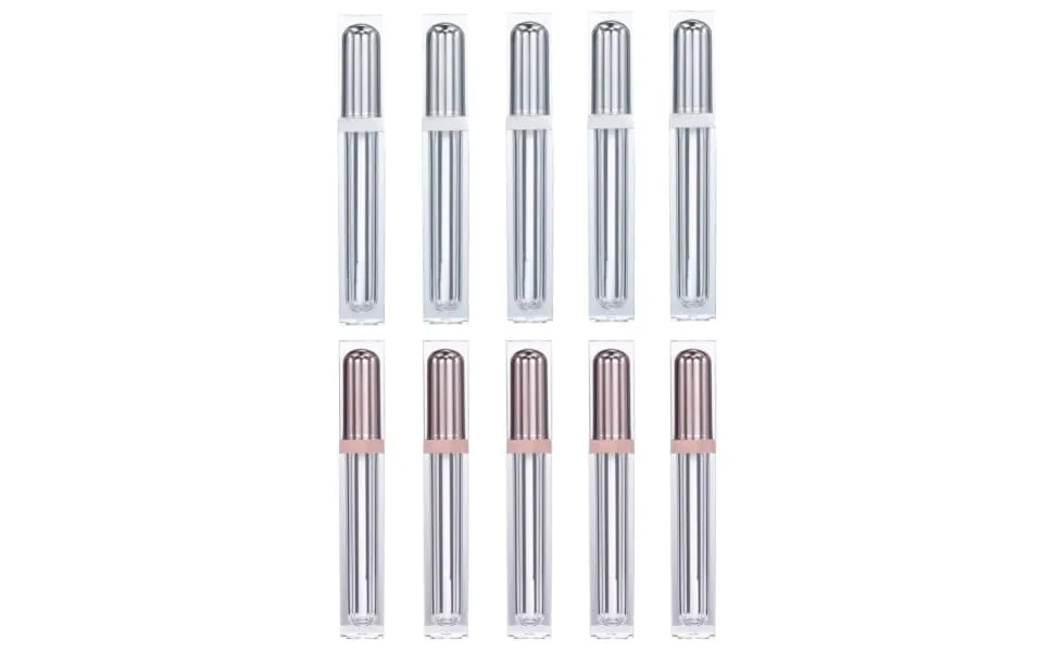 EXCEART 10Pcs Lip Lacquer Empty Lipstick Tube lipstick empty vials lip gloss bottle empty lip gloss tubes frosted lipstick Refillable lip balm bottles plastic multicolor lip gloss stick - product information 5