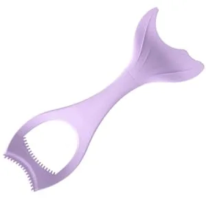 FRCOLOR Silicone Mascara Shield Mascara Shield Applicator Guard Mascara Eyelash Comb Applicator Helper Lash Applicator Tool 2pcs 15X5.7CMx2pcs Violetx2pcs - product information 3