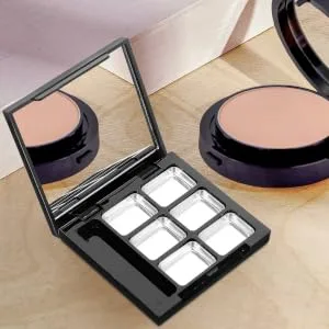 1 Set blush eye shadow box storage cases empty highlighter palette cosmetics tray Blush box plastic paint tray empty bracket eyeshadow palette sample box Packing box - product information 4
