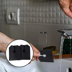 Safety Razor Case 2pcs shaver protective cover old fashioned artificial leather travel Razor Safety Razor Protector - product information 3