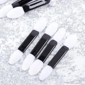 100pcs Makeup Applicator Sponge Sticks Double Ended Sponge Applicator Blending for Makeup Eye Shadow Makeup Eyeshadow Eye Makeup Brush Sponge Head Double Sided Travel White M White - product information 5