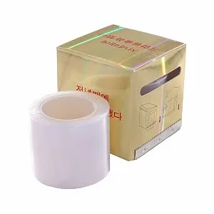 3pcs Eyelash Remover Clear Plastic Wrap Eye Use Preservative Film Professional False Eyelashes Extension Permanent Makeup Tool 42mm*200m - product information 3