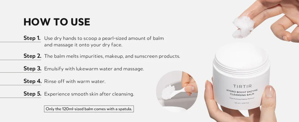 TIRTIR Hydro Boost Enzyme Cleansing Balm (0.30 Ounce (Pack of 1)) 0.3 Ounce (Pack of 1) - ????_A???_pc_page6_rolling1