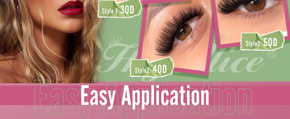 Wispy Lash Clusters 30D+40D Individual Lashes 320 Pcs Cluster Eyelash Extensions D Curl Cluster Lashes 9-16mm Eyelash Clusters by HeyAlice 30D+40D lash clusters - product information 4