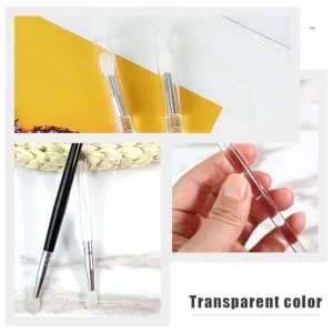 6pcs Silicone Lip Brush with Lid Cosmetic Lipstick Brush Eyeshadow Makeup Brush Eyeshadow Dustproof Lip Portable Lipstick Makeup Tools - product information 6