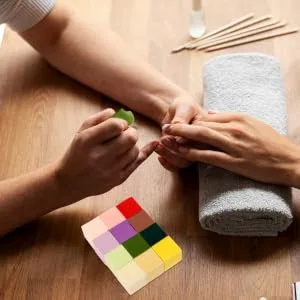 Sponges 50pcs Manicure Tools Powder Puff Nail Art Tools Blush French Tip Tool Make up Sponge Tofu Cubes Nail Sponges - product information 1