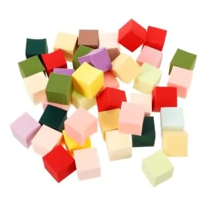 Sponges 50pcs Manicure Tools Powder Puff Nail Art Tools Blush French Tip Tool Make up Sponge Tofu Cubes Nail Sponges - product information 2