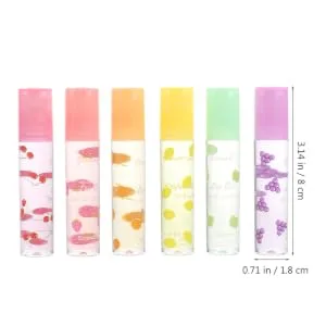 4pcs Fruit Lip Balm Lip Protectors Lip Pomade Transparent Lip Protector Moisturizing Lipstick Fruit-flavored Lip Gloss Fruit-flavored Lipstick - product information 1
