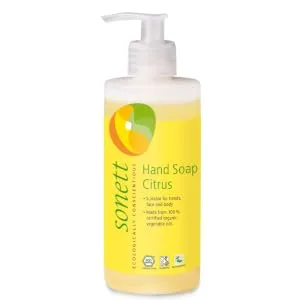 Sonett Organic Hand Soap Citrus Lavender Sensitive Calendula Rose and Foam Soap 1 Count and 6 Count (Citrus 1 Count) - 1111
