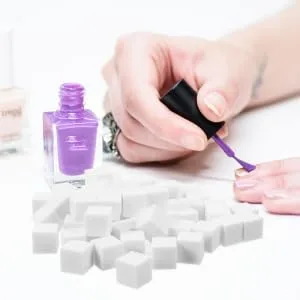 Sponges 100pcs Manicure Tools Powder Puff Nail Art Tools French Tip Tool White Sponge Gradient Blush Nail Sponge - product information 1