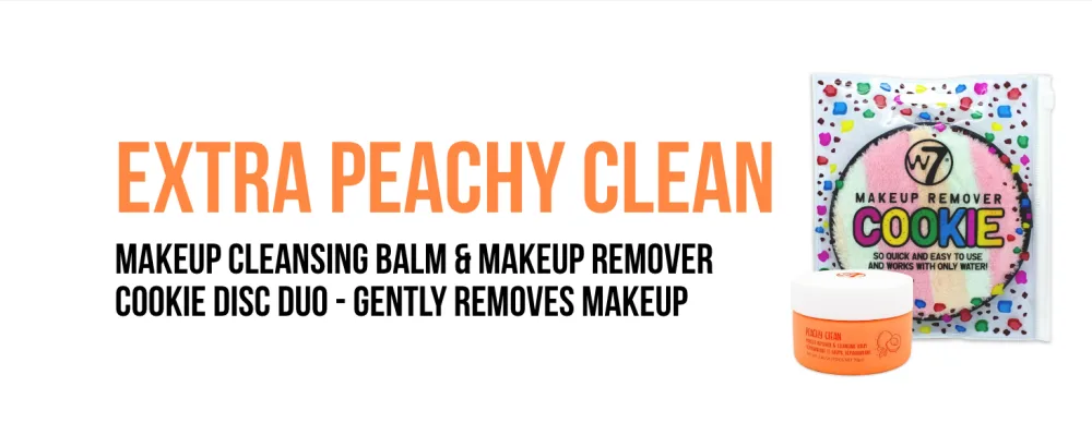 W7 Peachy Clean Makeup Cleansing Balm & Makeup Remover Cookie Disc Duo - Gently Removes Makeup 1 Count (Pack of 2) - product information 2