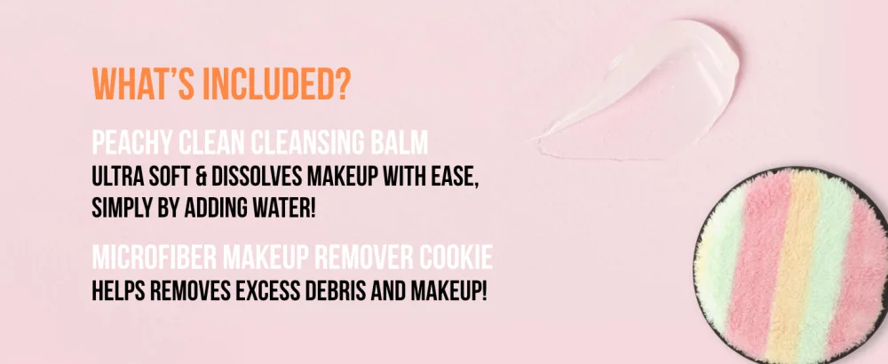 W7 Peachy Clean Makeup Cleansing Balm & Makeup Remover Cookie Disc Duo - Gently Removes Makeup 1 Count (Pack of 2) - product information 4