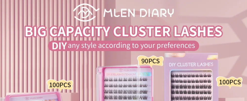 Lash Clusters 100PCS Cluster Lashes Wispy Fluffy D Curl Super Thin Band Eyelash Cluster Natural Volume Reusable DIY Eyelash Extensions at Home (10-16mm Mix) Style B-100 Clusters - product information 1
