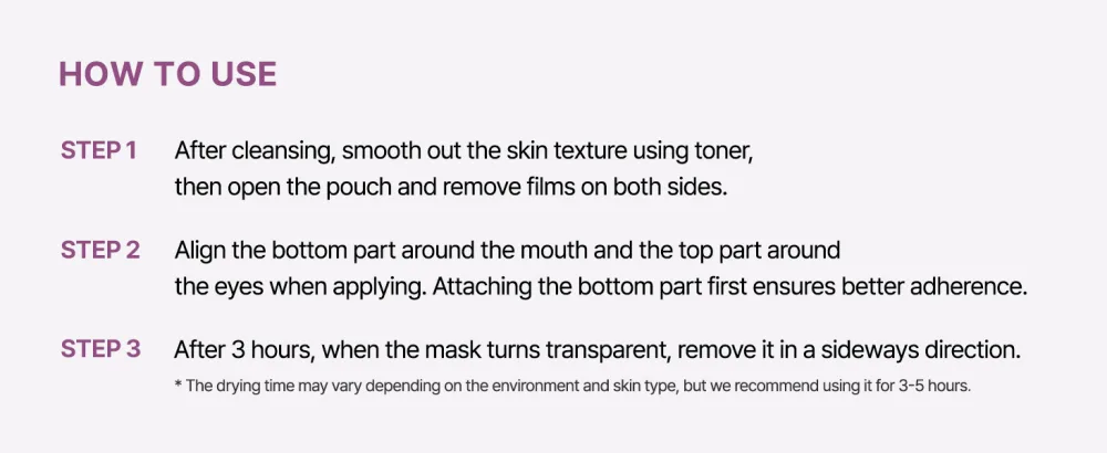  AROCELL Super Power Mask EX - Hydrating Collagen overnight face mask - Enhanced Hydration for Deep Nourishment Skin Restoration Intense Moisture & Radiant Glow 42g x 4EA - How to use